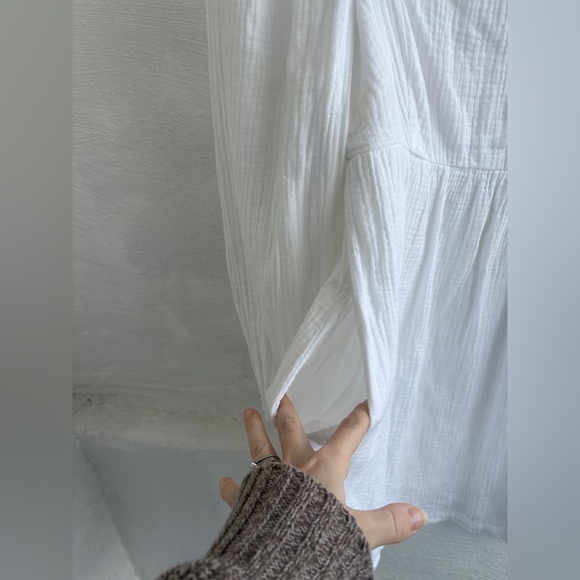 NWT J.crew 100% cotton dress in white Beautiful smocked mini dress - Picture 16 of 16